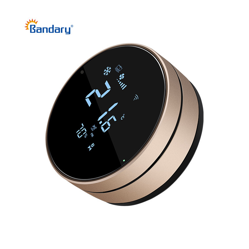 Central Air Conditioning Water System Wind Disk Thermostat Double Ring Tuya Wifi Room Hotel Smart Thermostat