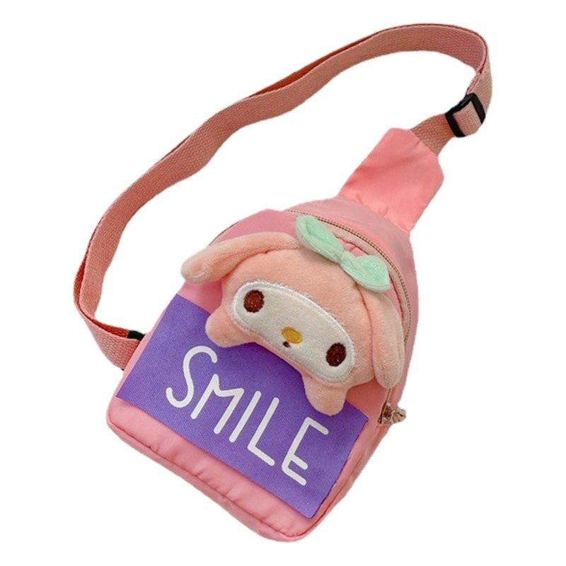 2023 niños y niñas bolsa de mensajero bolso de pecho de dibujos animados guapo estilo coreano pequeño bolso de hombro lindo bebé mochila de viaje al aire libre moda