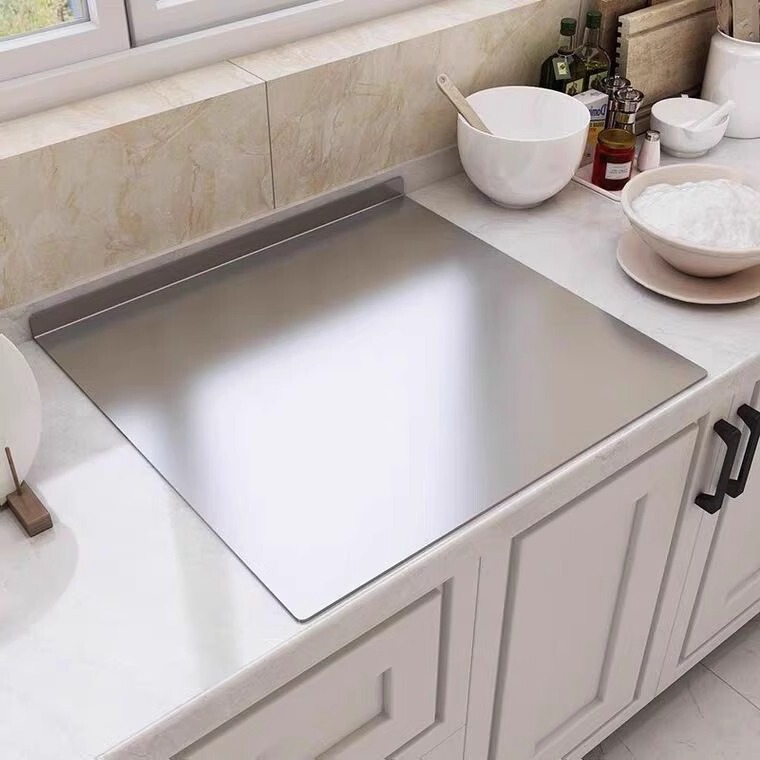 Stainless Steel Panel Cutting Board and Kneading Board for Home Kitchen, Fruit Chopping Board, Antibacterial Thick Cutting Board