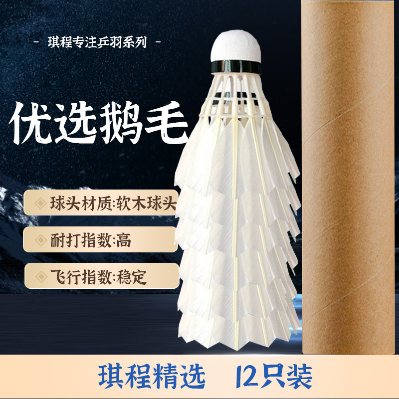 バドミントン ブラック 12 パック、耐久性、耐久性、アマチュア トレーニング ボール、アリーナ ゲーム、AliExpress メーカー|undefined