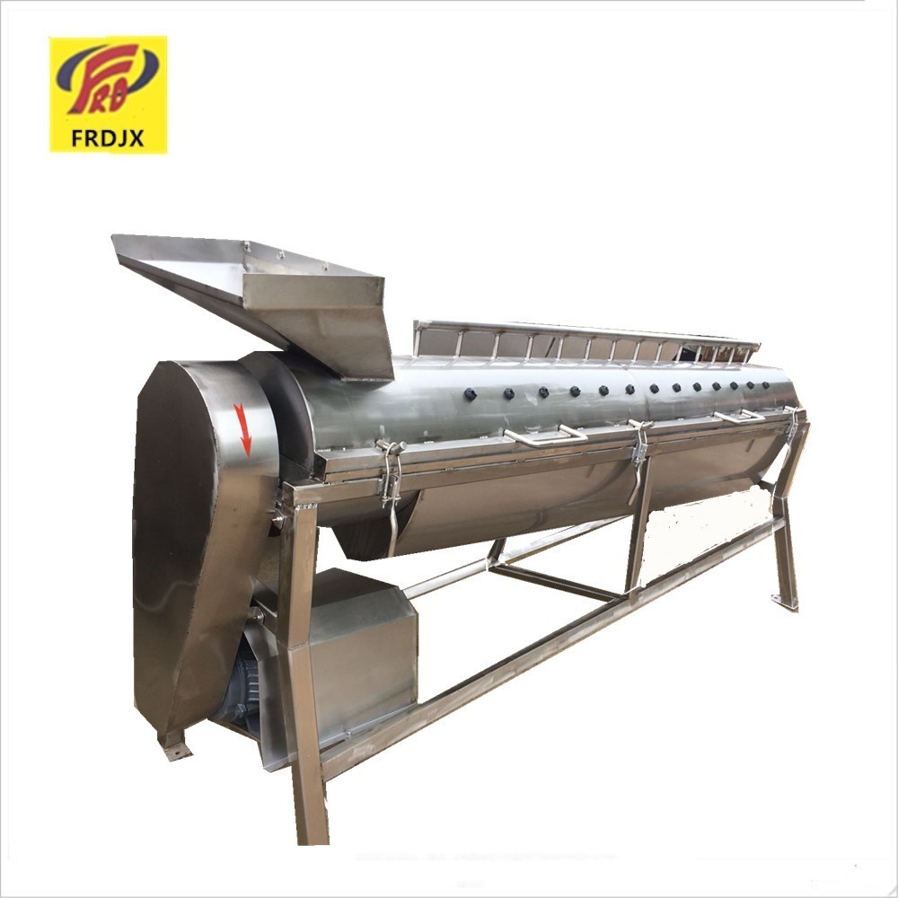 供应鸡爪处理脱皮机 泡椒凤爪去皮机 卧式鸡脚剥皮机直销