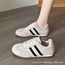 废土风德训鞋女2025新款芭蕾舞鞋舒适透气阿甘鞋平底不累脚运动鞋