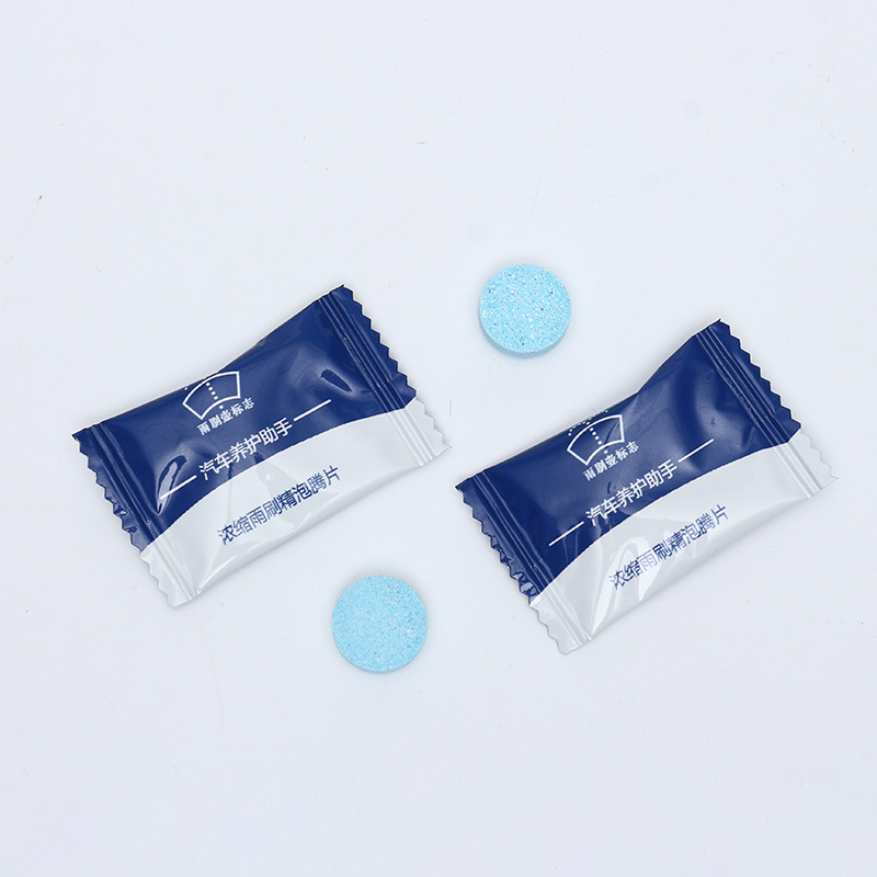 Concentrated glass effervescent tablets
