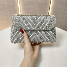 新款外贸珍珠单肩包宴会晚宴包名媛气质手拿包包斜跨手拎包婚礼包