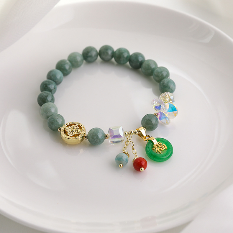 wholesale jewelry crystal color beaded pendant bracelet nihaojewelry