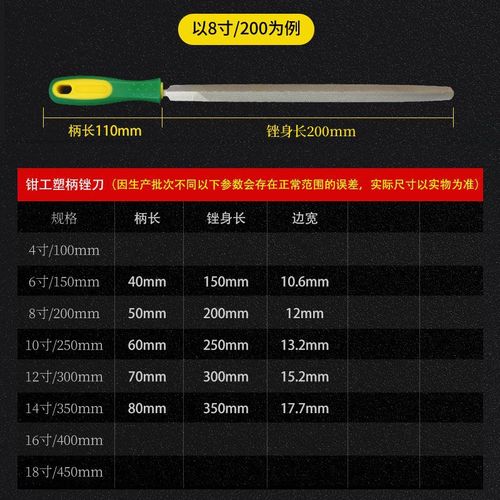 Shanghai Gongsu Bing fitter's file set iron file model file large file triangle file steel file metal grinding file