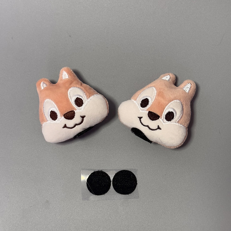 Other Helmet Decoration Strawberry Bear Squirrel Cat Ear Stickers (Auto Parts and Accessories) - squirrel-2-pieces