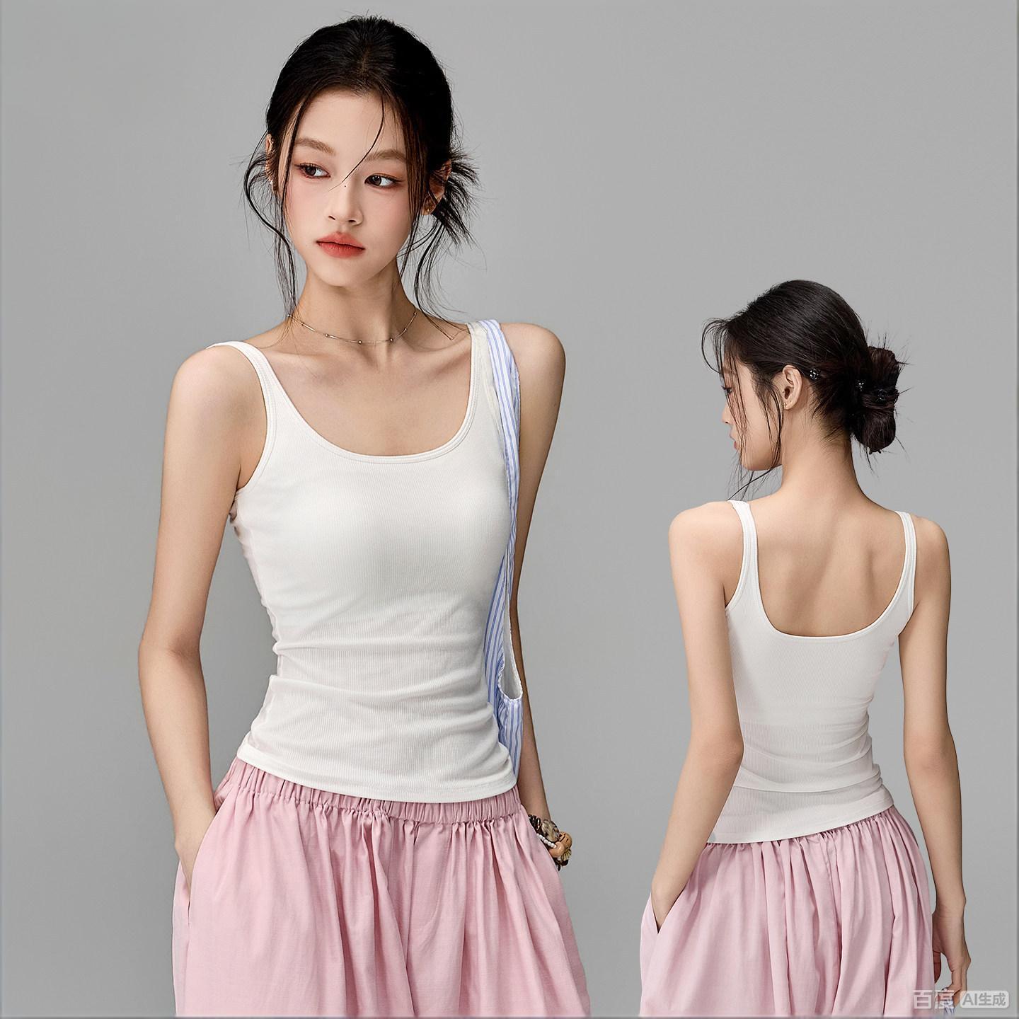 2026 Summer New Style Beautiful Backless Lingerie for Women, Unique and Stylish Camisole with Built-In Bra and Chest Pads, Suitable for Both Inner and Outer Wear