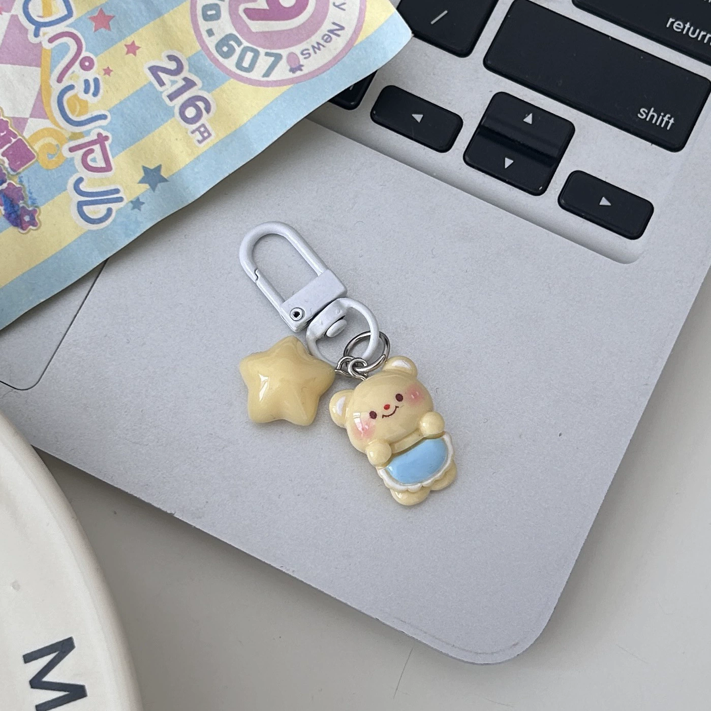 Cute Bear Keychain Pendant, Decorative Bag Charm, 3×3×3 cm, Assorted Designs