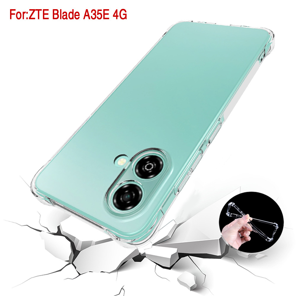 适用中兴Blade A35E 4G气囊手机壳ZTE Axon 60防摔套透明保护套