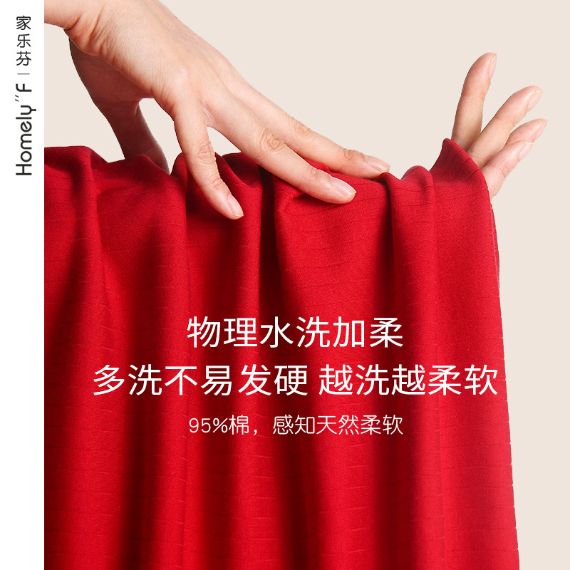 Pijamas de mujer primavera y otoño 100% algodón de manga larga ropa para el hogar conejo rojo año traje de mujer