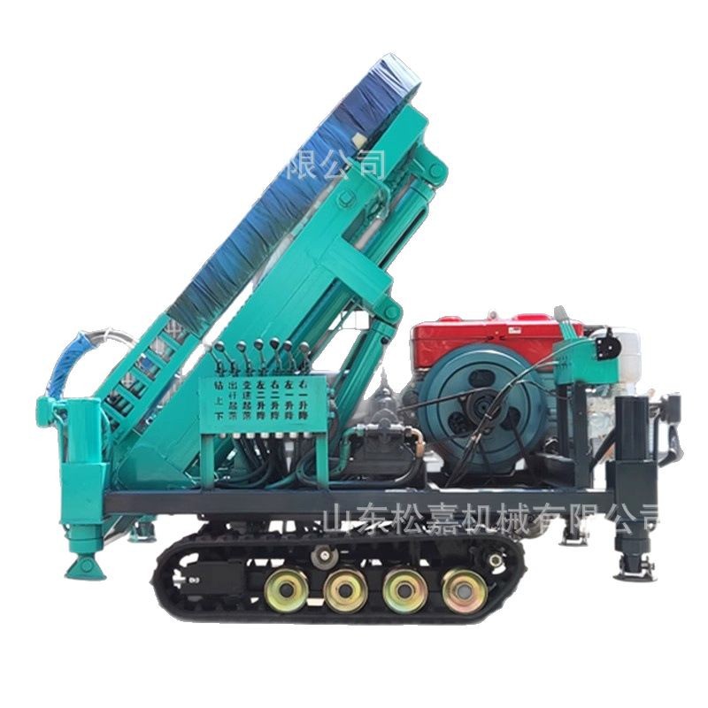 Máquina de pilotes sobre orugas, ingeniería fotovoltaica multifuncional, pilotes de cimientos, perforación en espiral hidráulica, máquina de pilotes de pendiente pronunciada de montaña