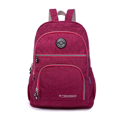 Lightweight and fashionable student school bag, versatile outdoor travel backpack, trendy women's shoulder handbag, nylon bag