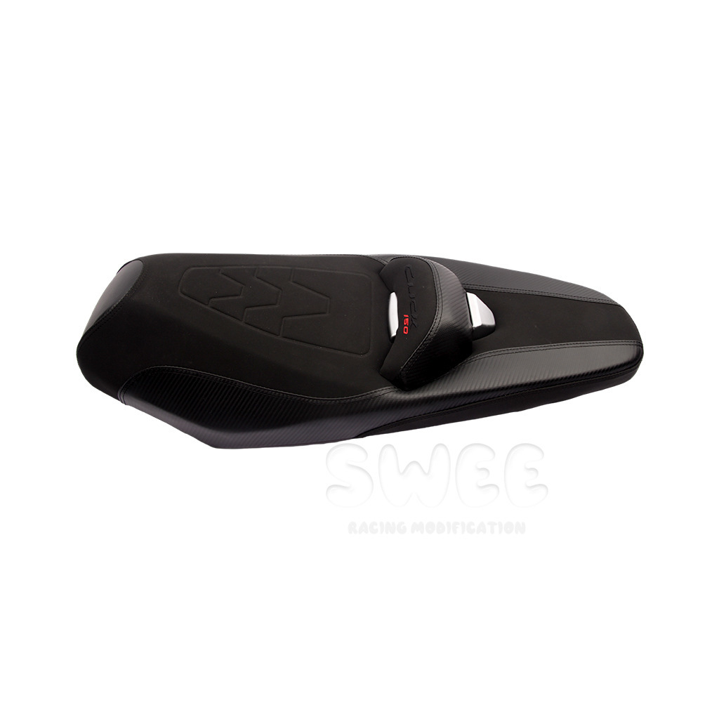 Suitable for Honda Click150/125 Modified Seat Cushion Assembly, Comfortable and Soft Backrest Seat Bag, Motorcycle Seat Bag