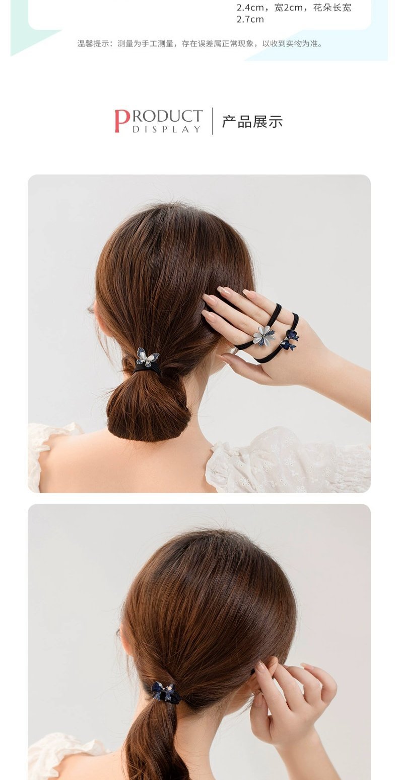Rubber Band Women's Hair Tie Leather Case High Elasticity and Durable Rubber Band Hair Tie Headband New Classy Adult Headwear