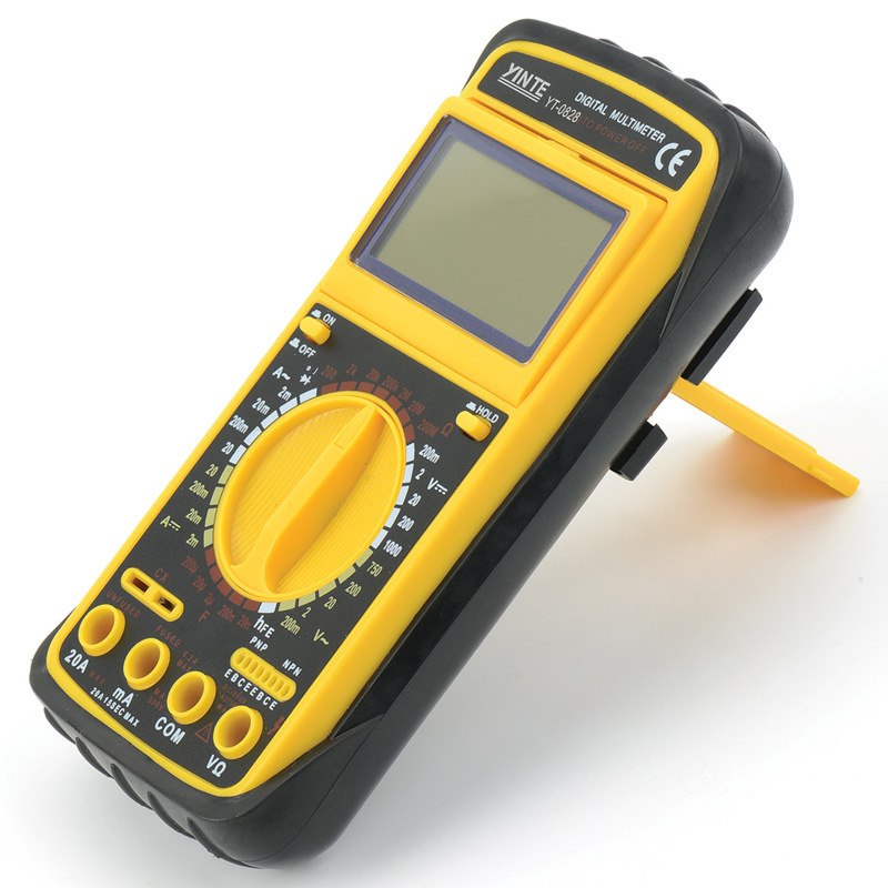 YT-0828B数显万用表多功能电工多用表高精度检测维修数显万用表