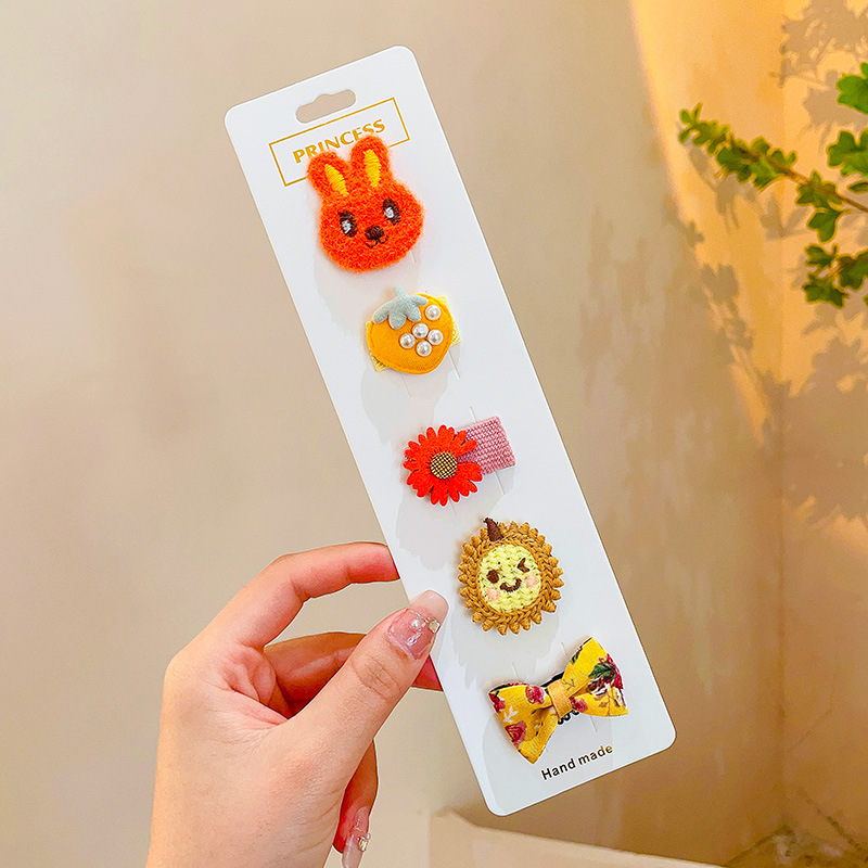 Clip para el cabello de bebé niñita no daña la tarjeta de cabello para niños adorable clip de cabello de mar de supercabel