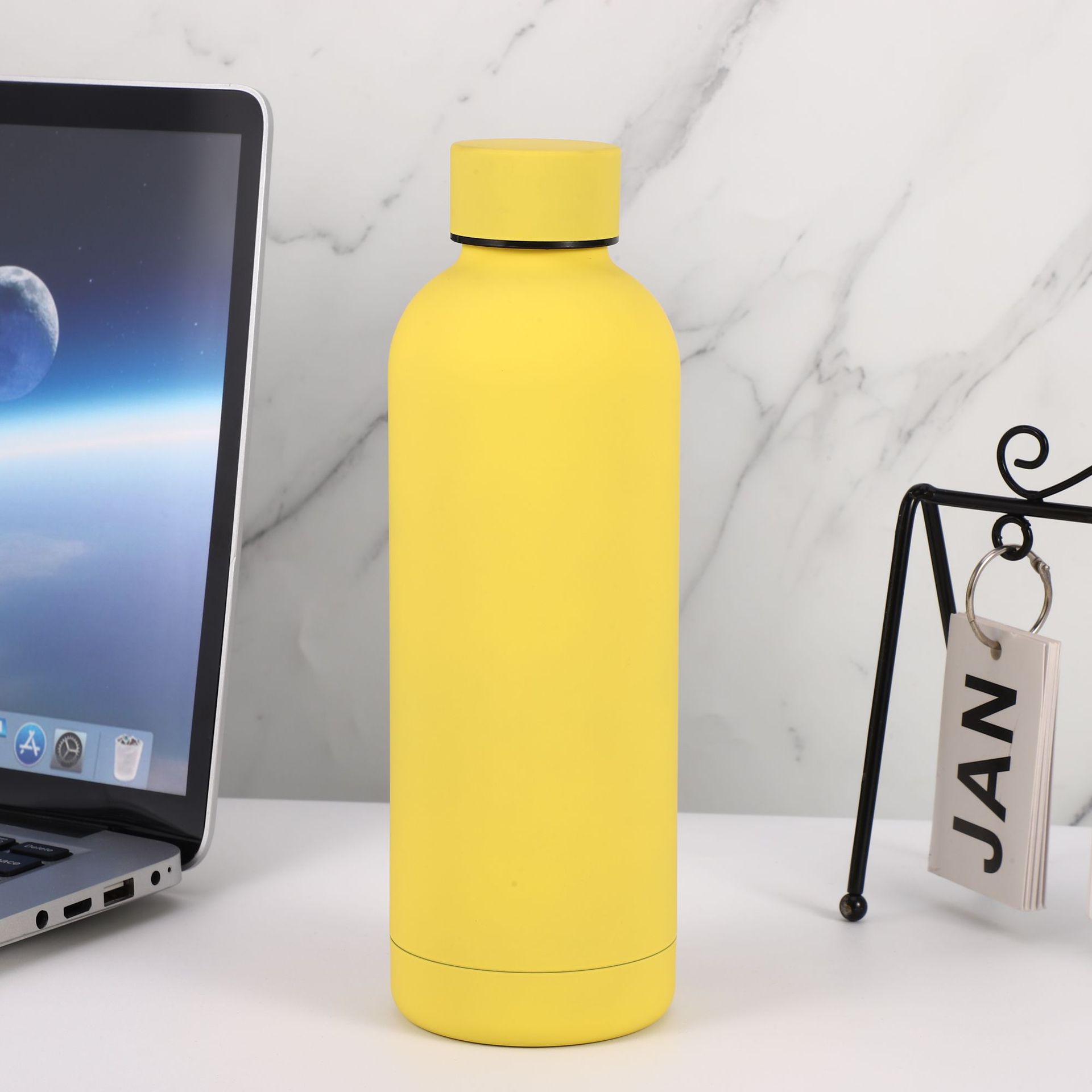 De alto aspecto de acero inoxidable 304 mini termo taza de gran capacidad pequeña boca olla hembra estudiante al aire libre deportes portátiles botella de agua