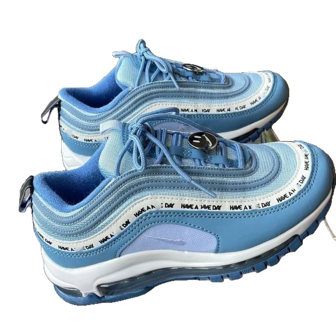 Pure original Max 97 retro bala reflectante cojín de aire zapatos para correr amortiguación transpirable todo fósforo ocio deportes zapatos de moda hombres y mujeres