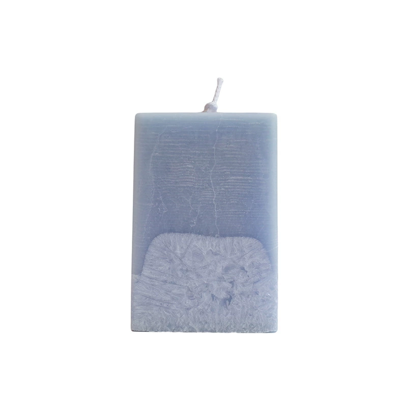 Candle, square mold wax agate, acrylic aromatherapy handmade, DIY