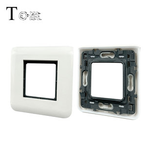 French 80*80 network panel Rogge network panel claw-free bracket French single-port double-port panel