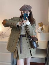 秋冬季新款流行小香风西装裙套装韩剧女主穿搭感小洋装两件套