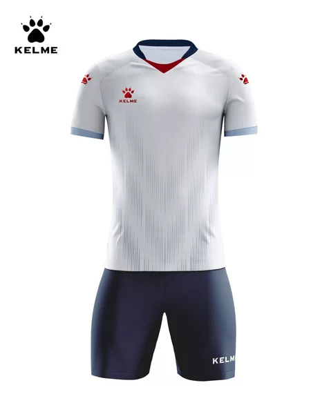 KELME men's football jersey set, short-sleeved, quick-drying, training and competition team uniform, with printed numbers, for men, women, adults, and children