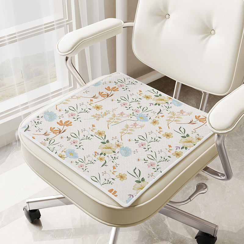 얼음 실크-노란색 달 꽃 방-사각형 수평