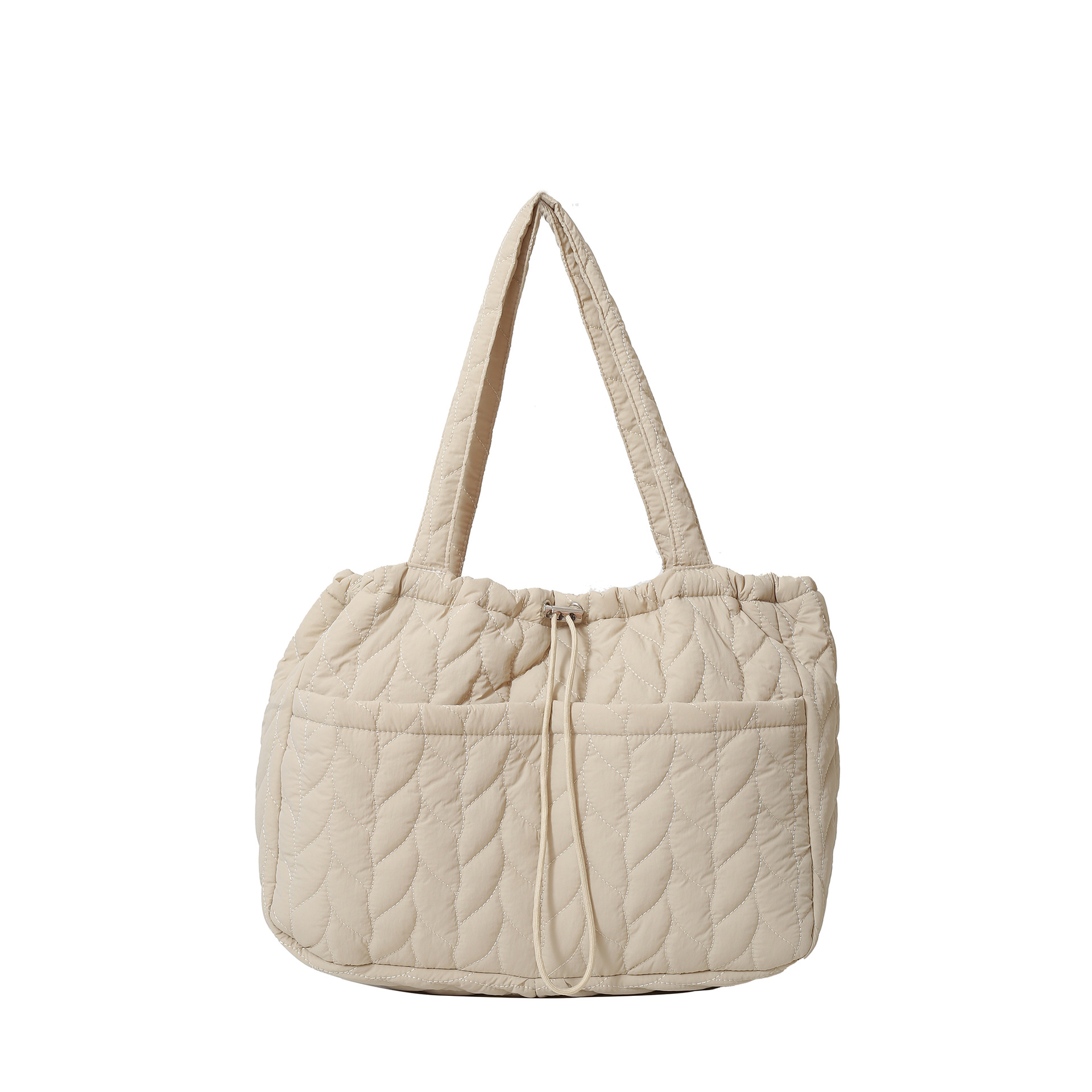 Women's Large Capacity Lightweight Pleated Nylon Underarm Bag, Casual Versatile Zipper Shoulder Bag For Commuting - Thumbnail 5