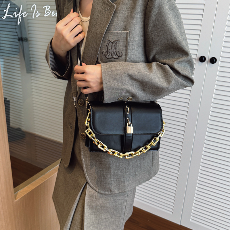 Nicho de diseño de moda cadena de mano bolso pequeño para mujeres 2025 verano nuevo estilo extranjero universal bolso de hombro
