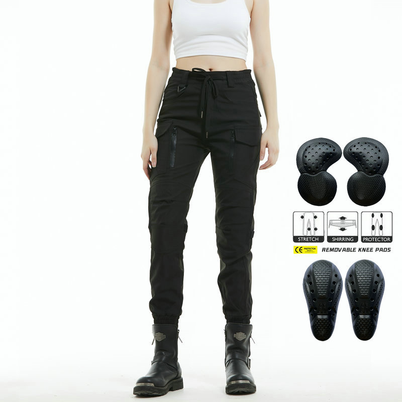 VOLERO motocicleta cuatro estaciones pantalones de montar anti-caída impermeable a prueba de viento transpirable tobillo-atado mujer caballero motocicleta anti-caída pantalones