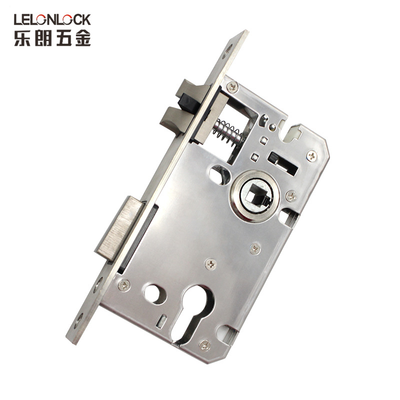 Accesorios de cerradura de puerta interior 4558 llave de cerradura de acero inoxidable pequeño cuerpo de cerradura de madera cuerpo de cerradura silencioso universal