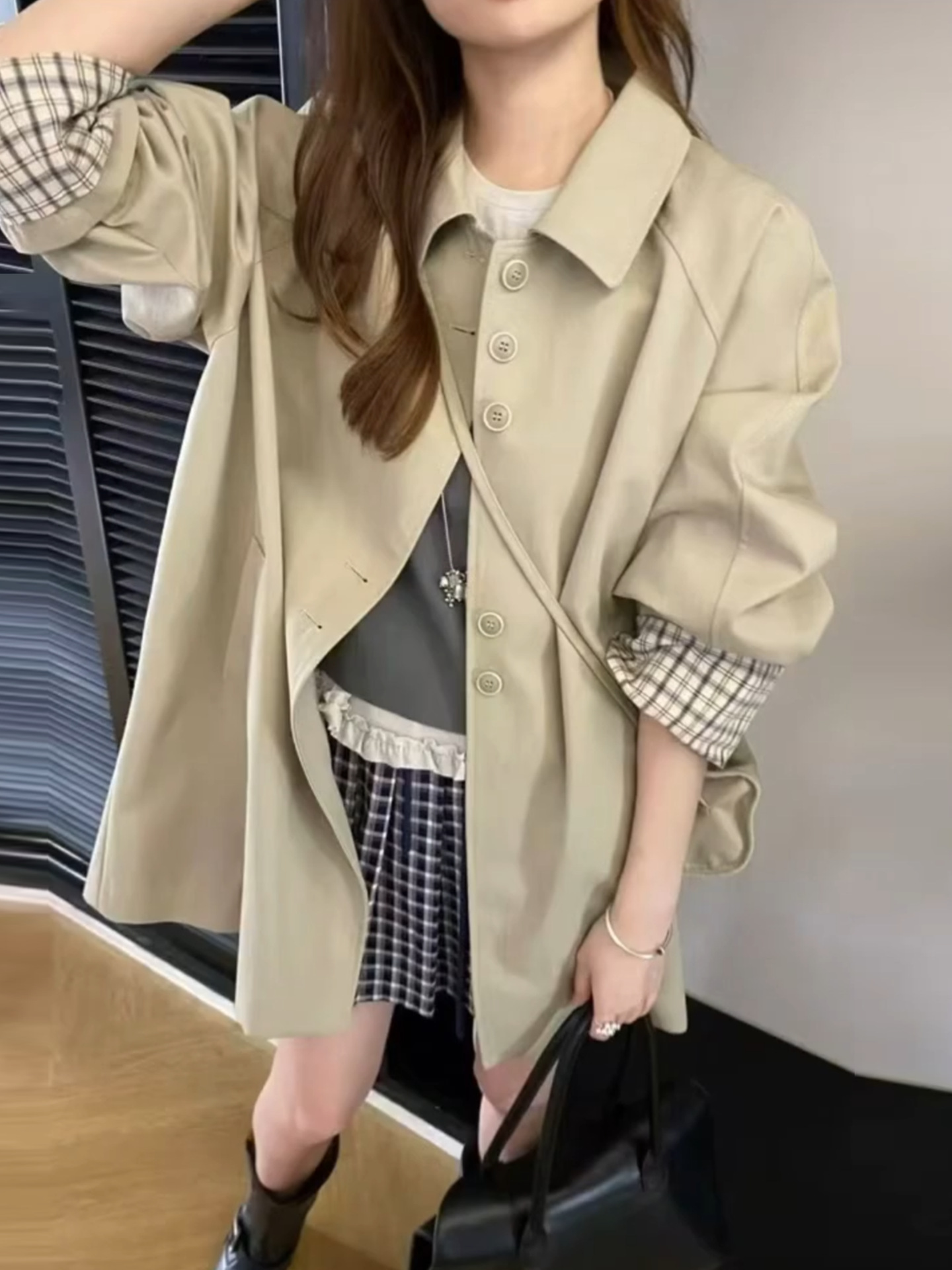 Autumn trench coat