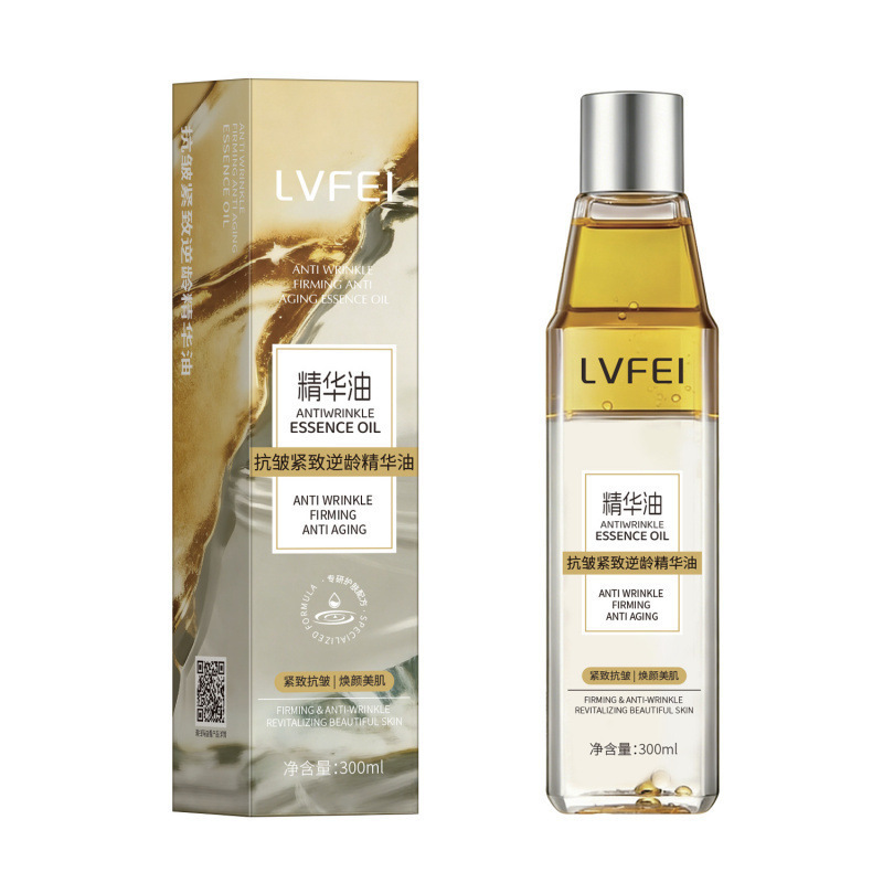 LVFEI anti-arrugas, anti-envejecimiento, aceite esencial para mejorar las líneas finas, hidratación, bloqueo de agua duradero, firmeza, piel rejuvenecida y delicada