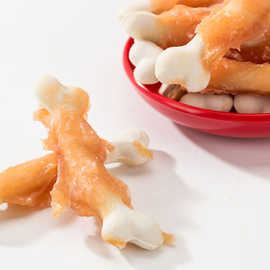 小狗狗零食磨牙棒骨头耐咬幼犬训练小型犬泰迪比熊博美宠物鸡肉条