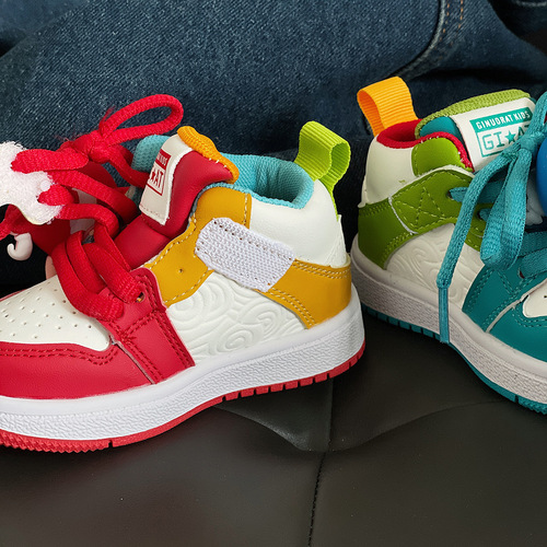 {15-37 sizes} two-year-old baby girl shoes autumn soft-soled baby toddler shoes high-top sneakers children's sports shoes