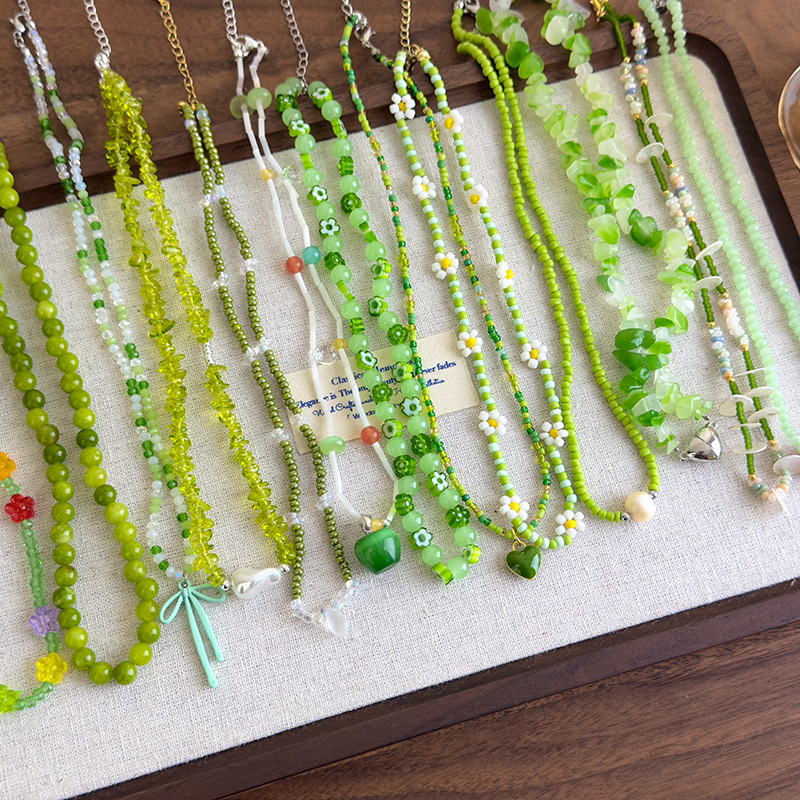Fresh green necklace