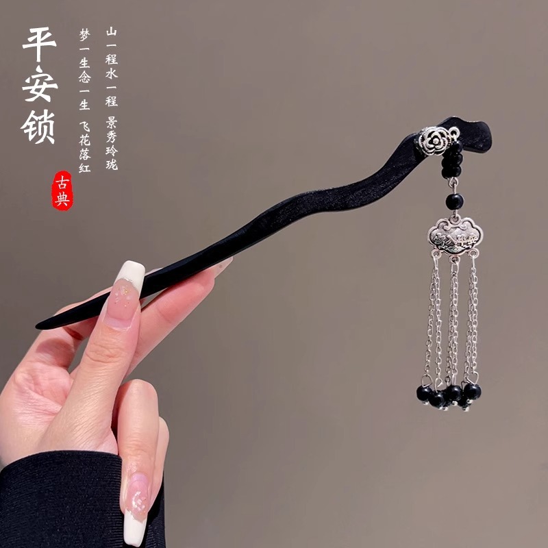 Nuevo clip de cabello chino simple y moderno clip de cabello antiguo de alta sensibilidad clip de cabello bandeja de cabello vestido chino tocado