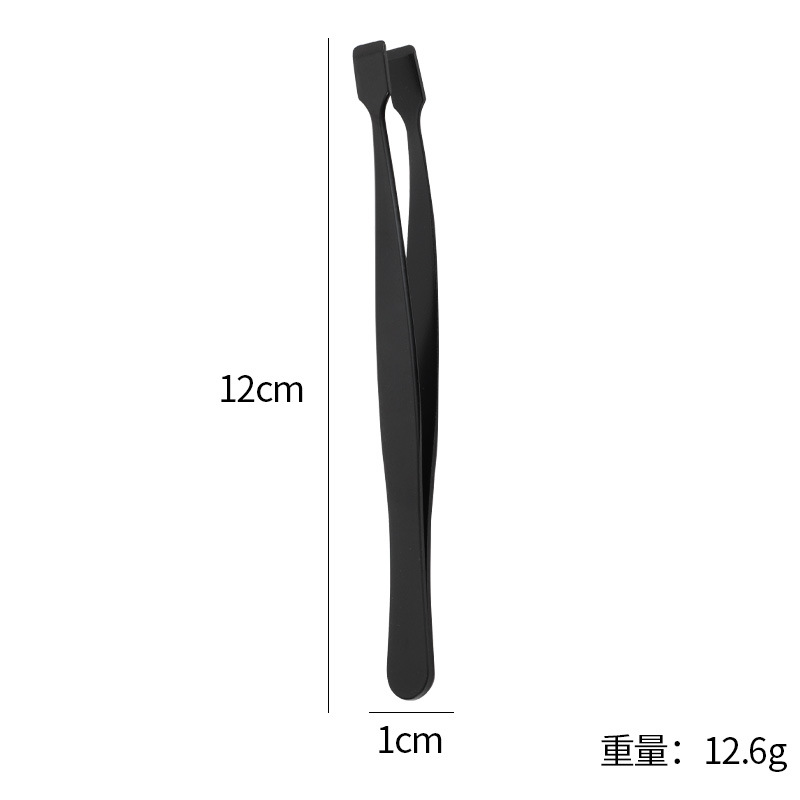 Pinzas de acero inoxidable engrosadas, pinzas de uñas hechas a mano DIY multifuncional, pinzas de pestañas de macarón