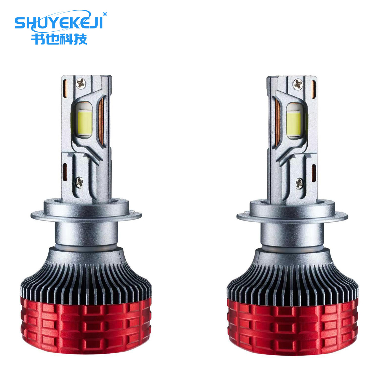 Faros LED ultrabrillantes de alta potencia de 250W para coche, modificación de faros H7H4H1, lámpara de fabricante con tres tubos de cobre