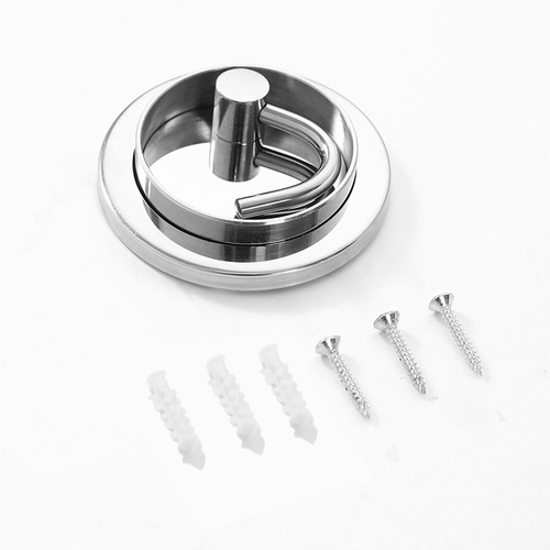 304 stainless steel rotating hidden hook, entryway folding hook hanger factory single hook