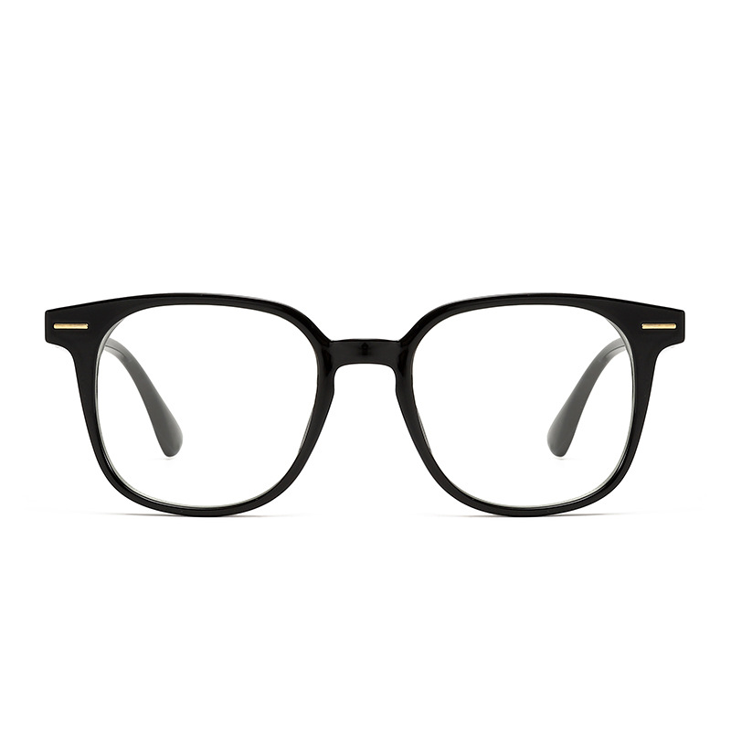 Lentes retro simples y de moda, gafas anti-luz azul, protección contra la radiación, personalidad de los estudiantes, gafas planas con marco