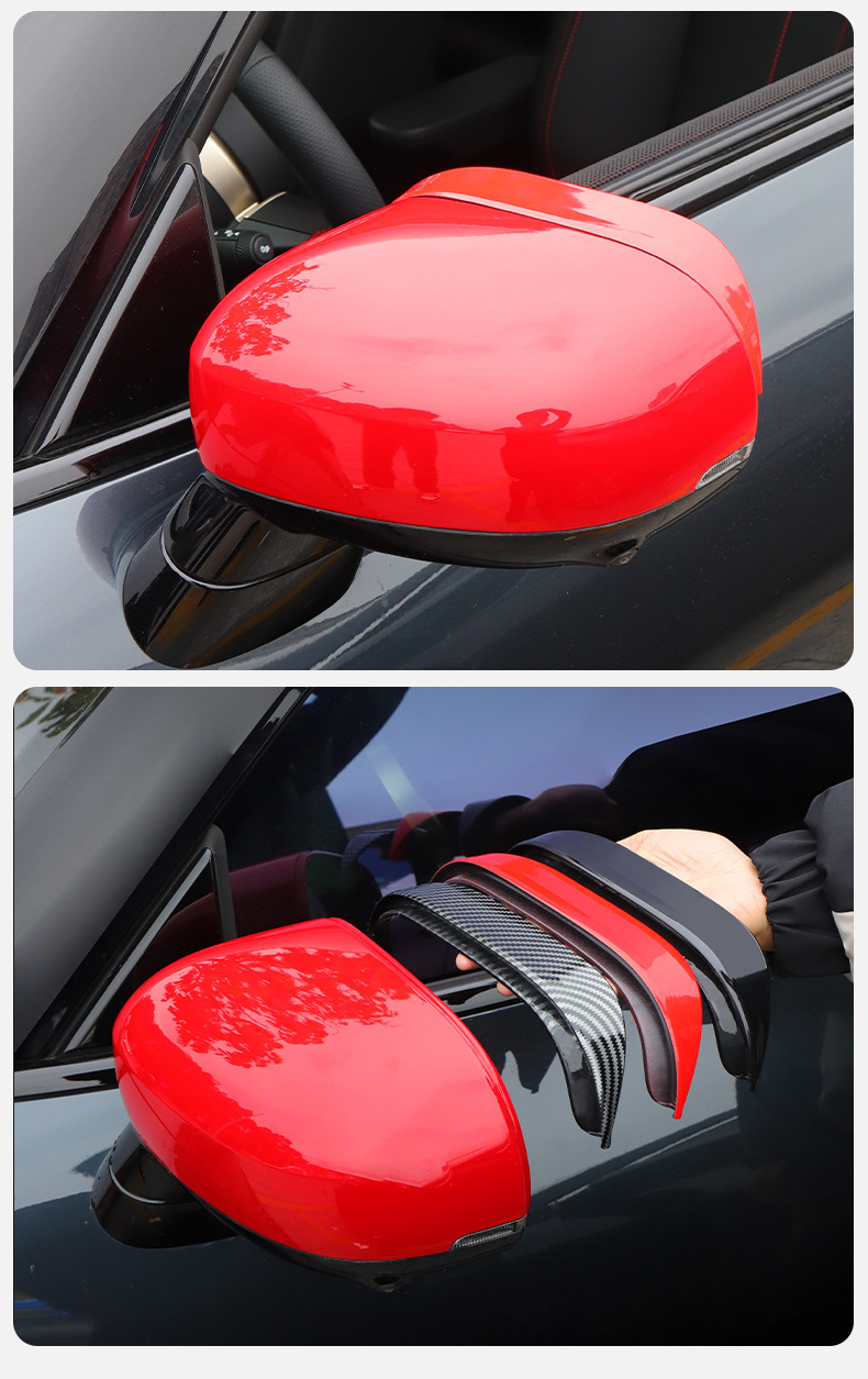Car Rearview Mirror Rain Shield, Rain Eyebrow, Window Rain Shield, Reflective Reversing Mirror, Rainproof and Sunny Rain Shield, Universal Supplies
