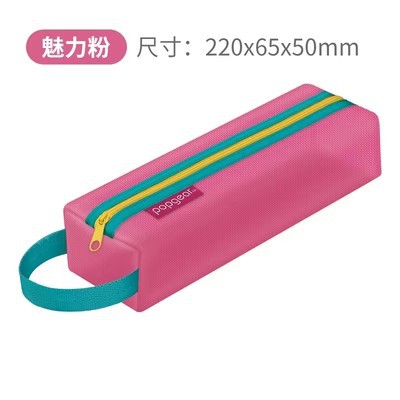 Fumigao 811 nylon tridimensional lápiz caso fresco simple de gran capacidad papelería bolsa de lápiz transparente para el examen