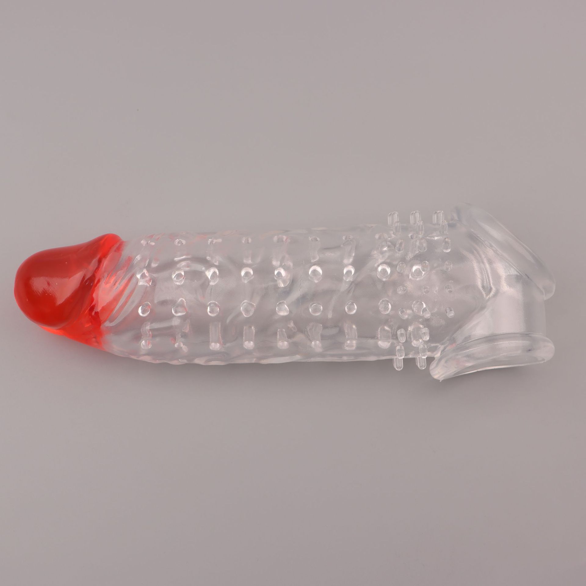 Triple Locking Wolf Tooth Spike Condom Sleeve, TPE Textured Delay Cover for Extended Play — detail image 11