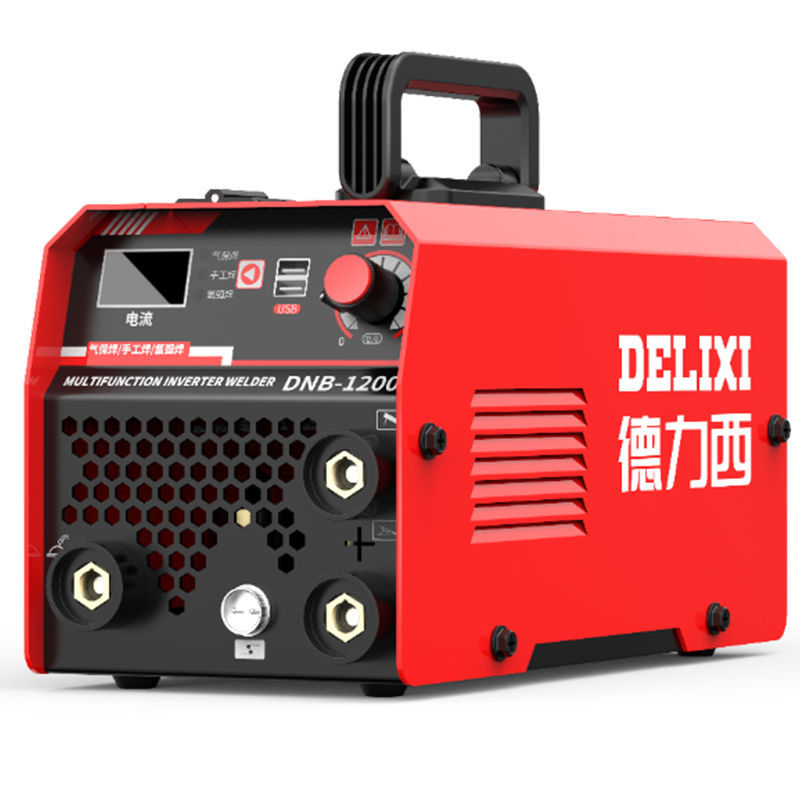 DELIXI sin gas soldador de aislamiento secundario 1200 doble propósito en una máquina de soldadura industrial de 220v multifunción doméstica