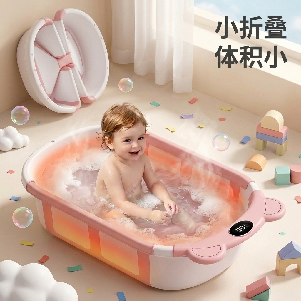 bañera plegable transfronteriza bañera de bebés bañera sensible a la temperatura bañera infantil bañera recién nacida bañera doméstica bañera