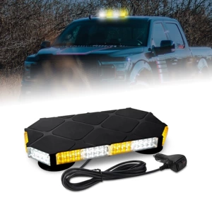 Avtomobil 56LED qısa sıra sarı dam xəbərdarlıq işığı, maqnitli yanıb-sönən