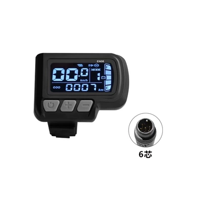 Electric Bicycle EN06 Smart LCD Display Mountain Bike Scooter LCD Monitor Waterproof 6-core Wiring (Other vehicle instruments) - en06-six-core-waterproof-connector