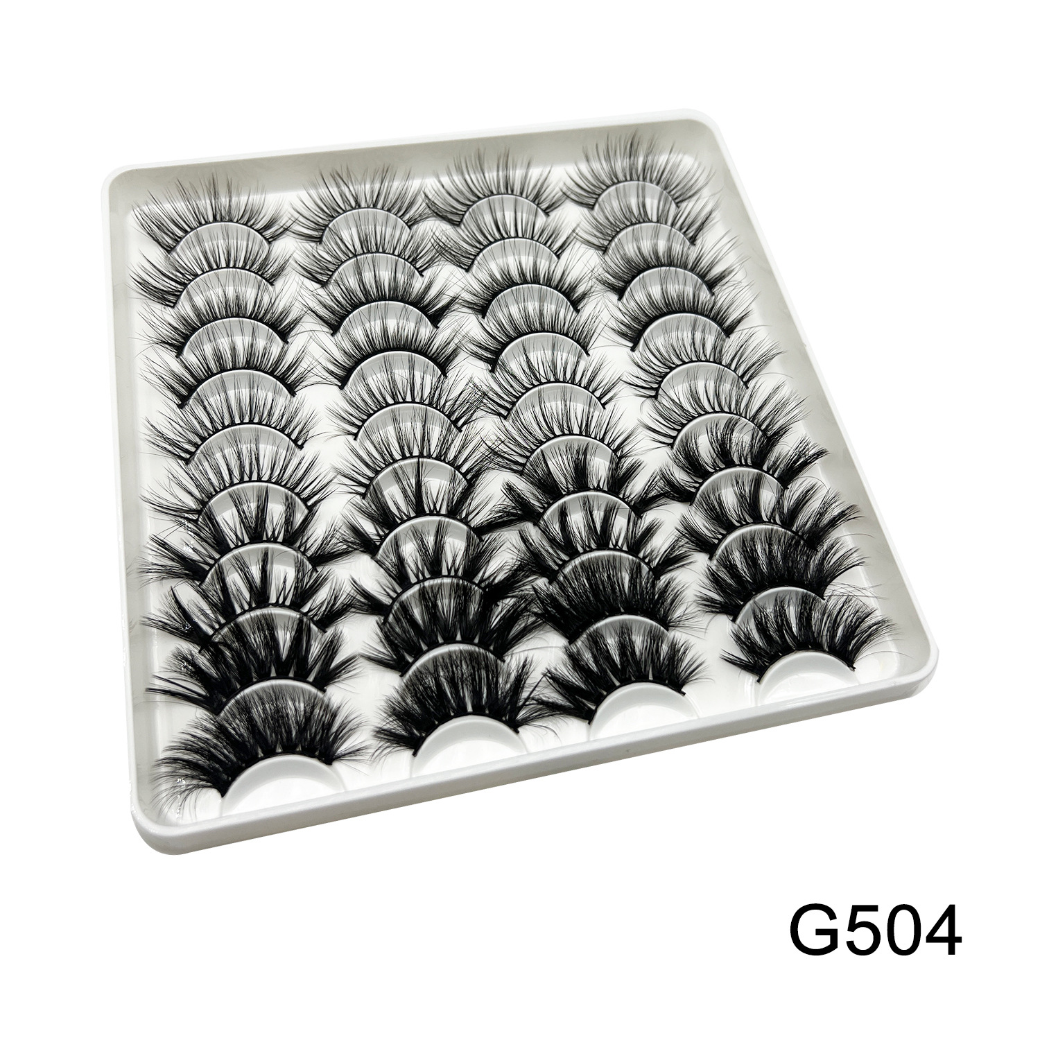 Dingsen pestañas postizas transfronterizas de múltiples capas de tres D estéreo 20 pares de pestañas cruzadas pestañas rizador